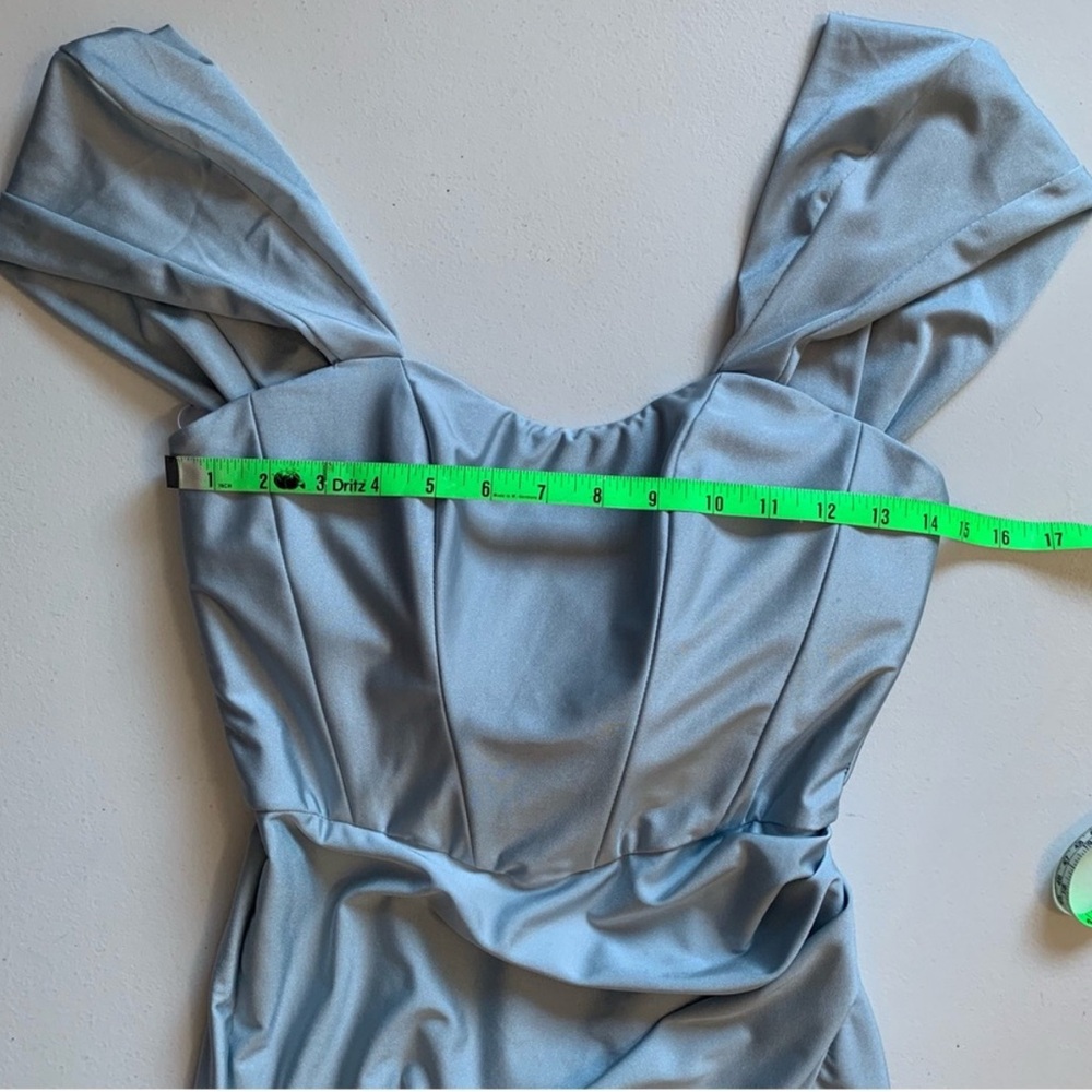 Cynthia and Sahar baby blue maxi dress